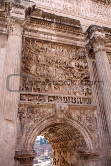 Arco di Settimio Severo, Forum Romano in Rome, Italy