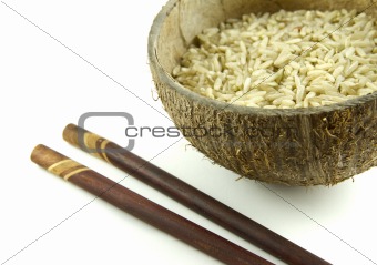 Integral rice grains