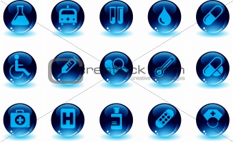 Healthcare and Pharma icons  