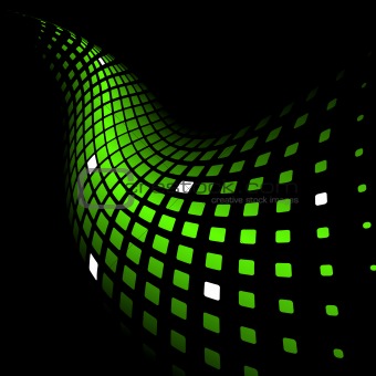 Abstract dynamic green background