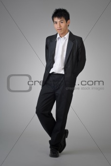 Attractive Asian business man