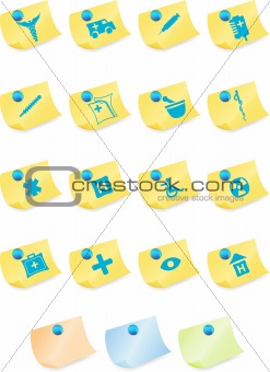 Medical Icon Set - Sticky