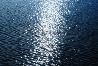 Sparkles on water