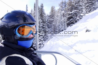 Happy skier