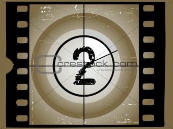 Old Sctratched Film Countdown - At 2
