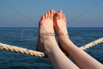woman feet