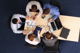 Business Meeting, five persons