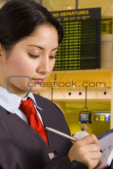 Businesswoman in airport