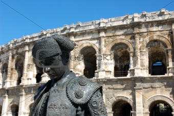 Statue in front of the Arena