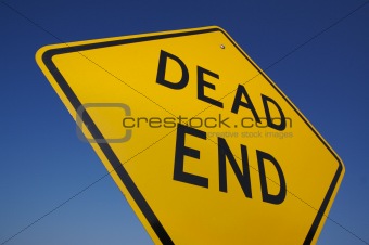 Abstract View of Dead End Sign