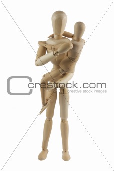 Mannequin parent with child