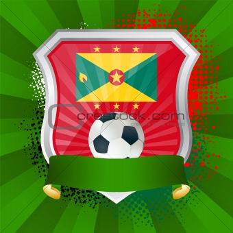 Shield with flag of Grenada