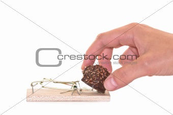 Mousetrap with chocolate