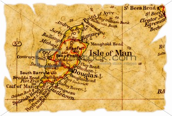 Isle of Man old map