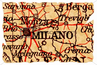 Milan old map