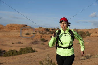 Woman Trail Running
