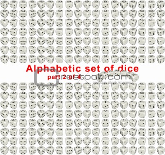 alphabet dice. Part 2 of 4