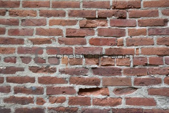 Old brick wall horizontal