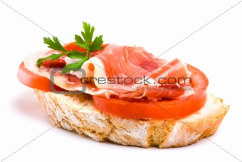 spanish ham and tomato 