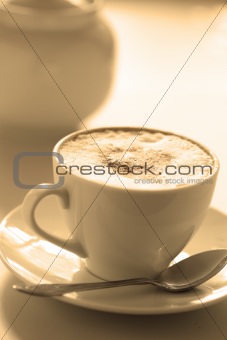 Cup of cappuccino