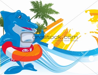 dolphin. Vector illustration   