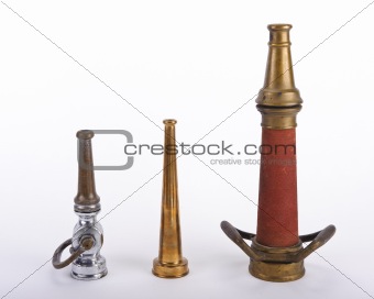 Antique fire nozzles