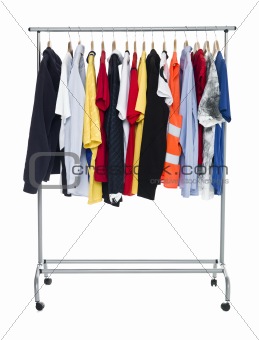 Clothes on a Rack