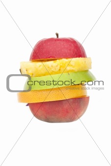 Stack of fruit slices