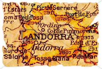 Andorra old map