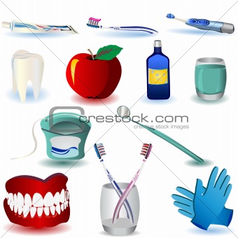 Dental icons set 3