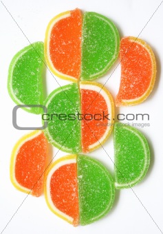 Colorful Jelly Candy as Background