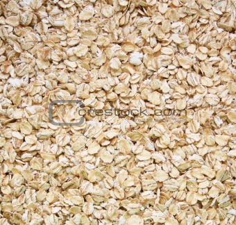 Closeup of oatmeal as background