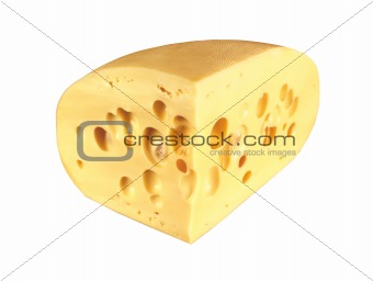 cheese isolated on the white background