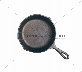 frying pan isolated on white