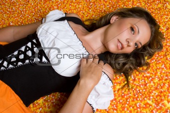 Candy Corn Woman