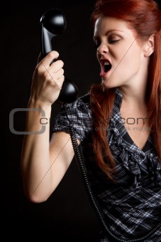 Angry Phone Woman