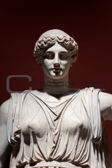 Colossal Statue of Ceres, Vatican Museums, Rome, Italy. Detail