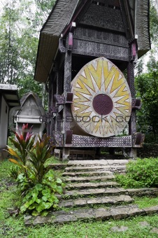 Traditional Toraja family tomb
