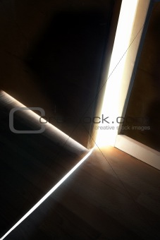 Light behind door