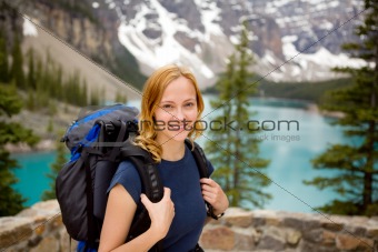 Portrait in Mountain Landscape