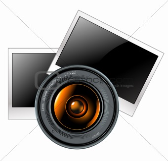 lens with photo frames