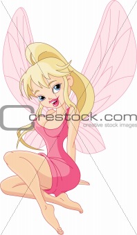 Sexy sitting fairy