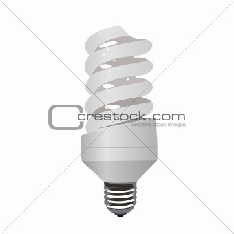 Realistic illustration saving lamp eco