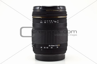 Black camera lens