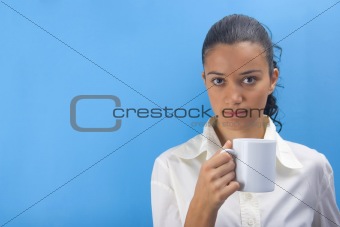 girl with cup