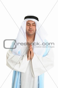 Biblical man in praying