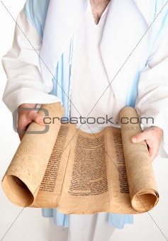 Bible scroll on gevil parchment