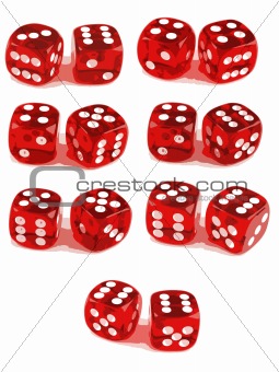 2 Dice Showing All Numbers (3 of 3)