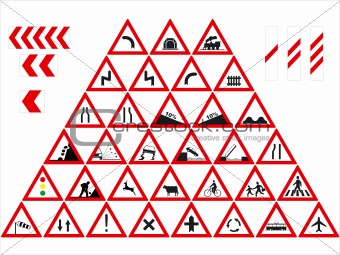 Traffic signs - Warnings