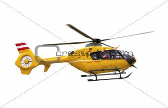 Yellow helicopter